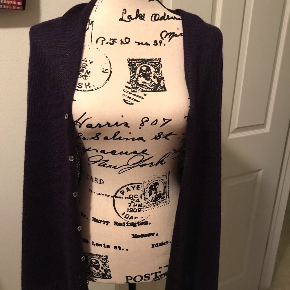 Calvin Klein Sweater Wrap with Dazzling Sparkles - Picture 3 of 6